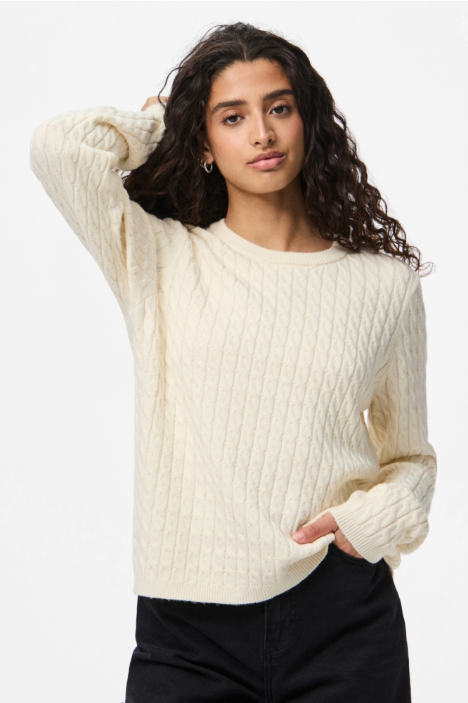 PCFIA LS CABLE KNIT NOOS BC 17158899 BIRCH
